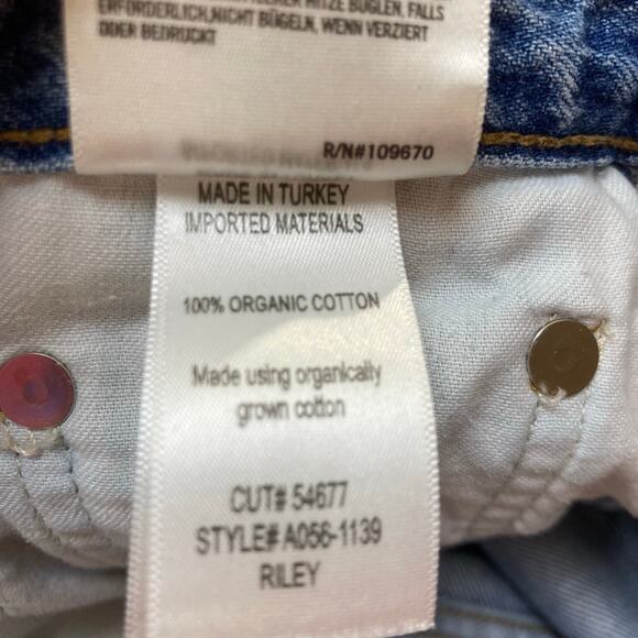 Agolde Riley Button Fly Straight Organic Cotton Jeans Women’s 25 - Picture 8 of 14